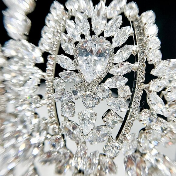 Bridal Headpiece, Wedding crown, Royal Princess Tiara, Cubic Zirconia Crown main image 4